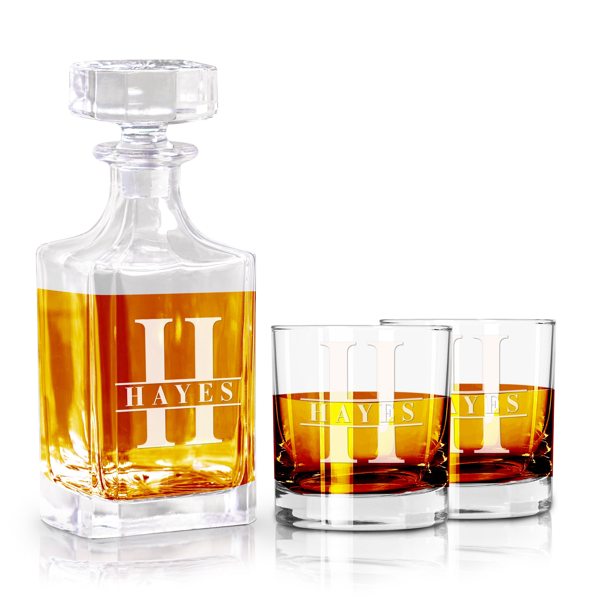 Whiskey Decanter Set - 26 Oz (750 ML) – Engraved Memories Store
